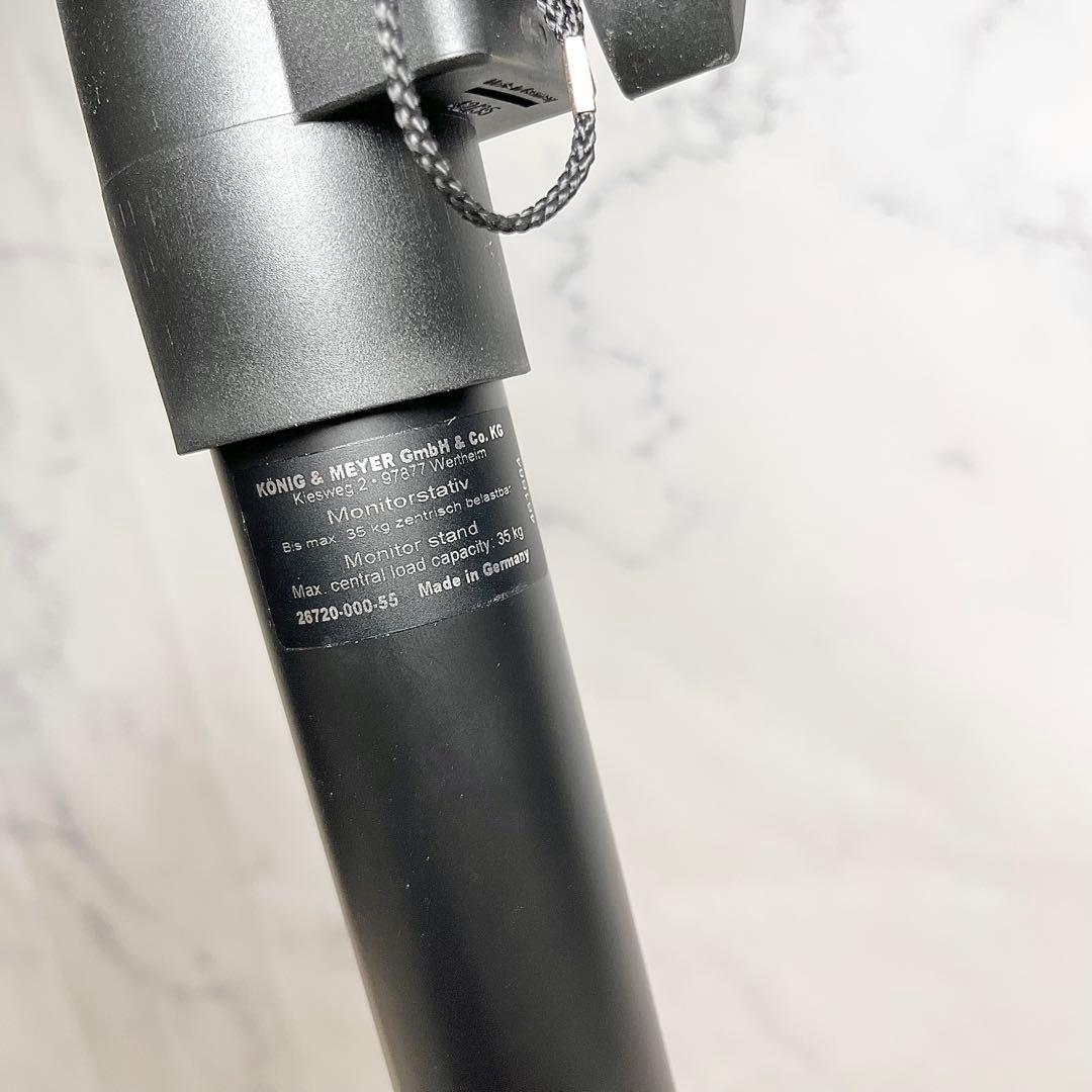 【美品】K&M 26720 モニタースタンド ペア 高さ調整可