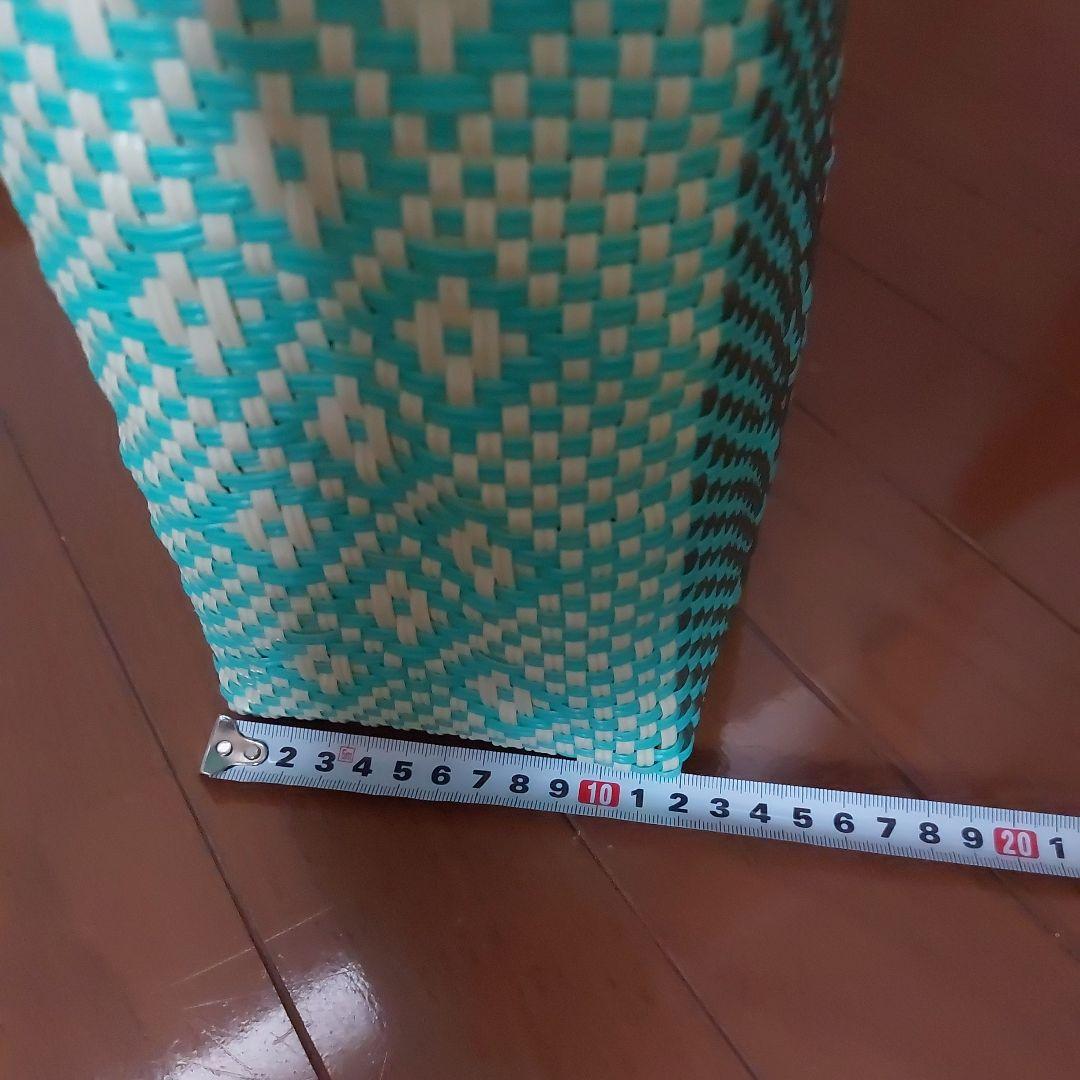 メルカドバッグ　メキシコ グリーン×ゴールド