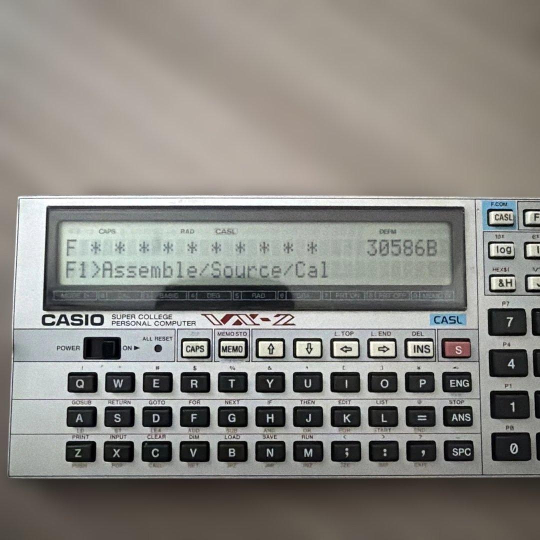 CASIO VX-2 ポケットコンピューター動作確認済み