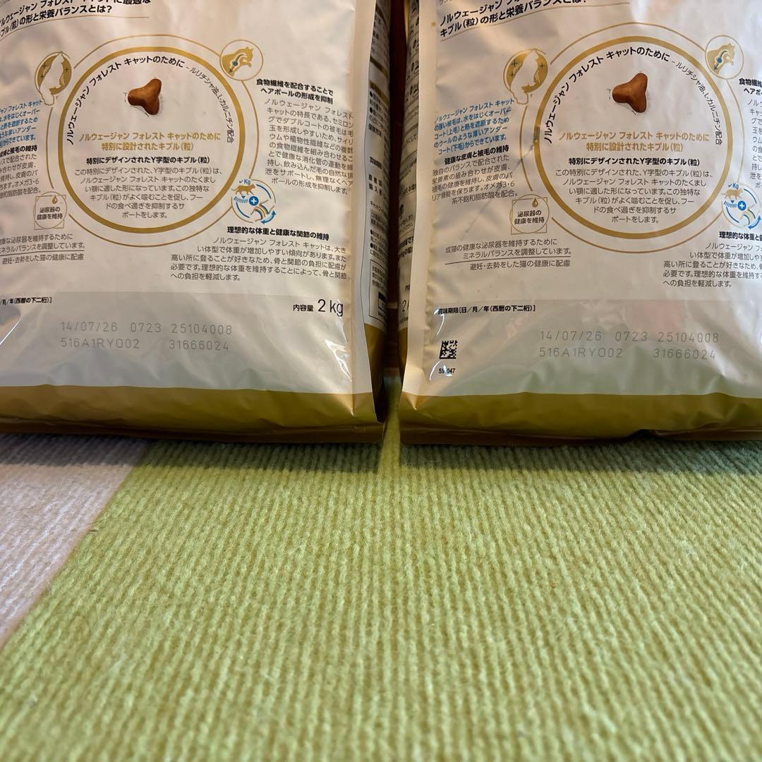 ロイヤルカナン２Kg×２ ノルウェージャンホォレストキャット