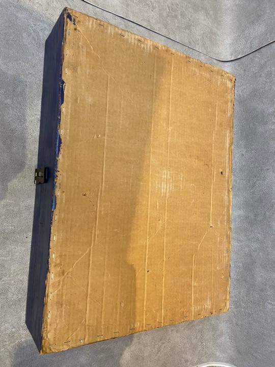インポート　Antique 飾り枠　ショーイングBOX ディスプレイ木箱