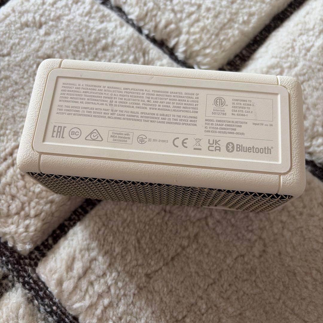 Marshall マーシャル EMBERTON スピーカー (CREAM)