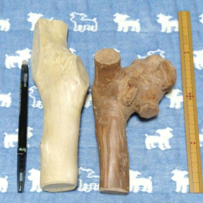 OY.けやき梨の木新品.犬用おもちゃ、小さめ大型犬大型犬向け歯固めかじり木