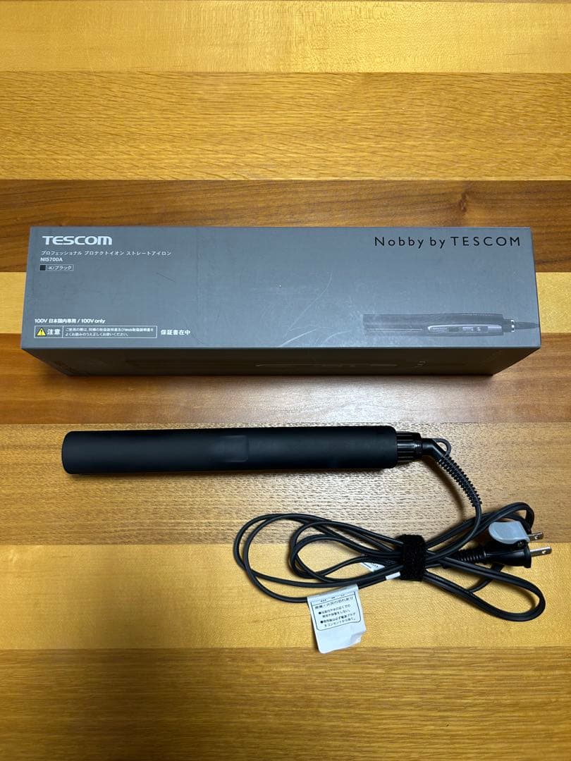 ストレートヘアアイロン TESCOM Nobby NIS700A ブラック