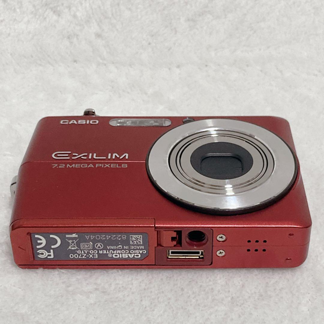 【美品】CASIO EX-Z700 デジカメ カシオ カメラ レッド