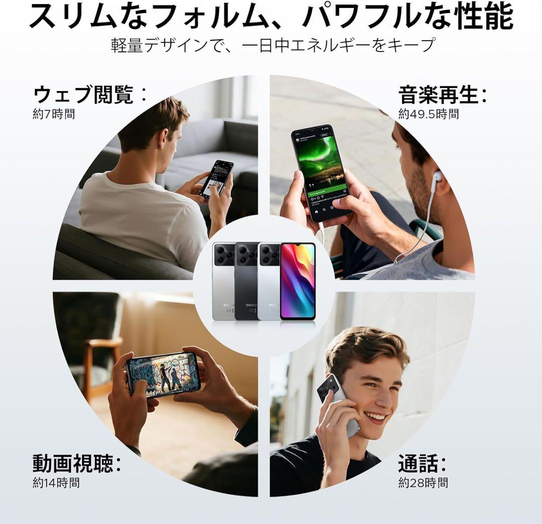 【大特価】DOOGEE Note56 Android16 SIMフリー スマホ
