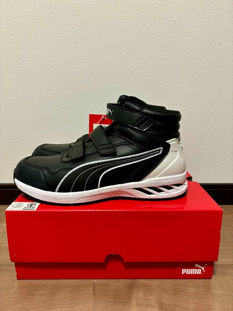 新品未使用PUMA 安全靴 26.5cmハイカット ライダー2.0ブラックミッド