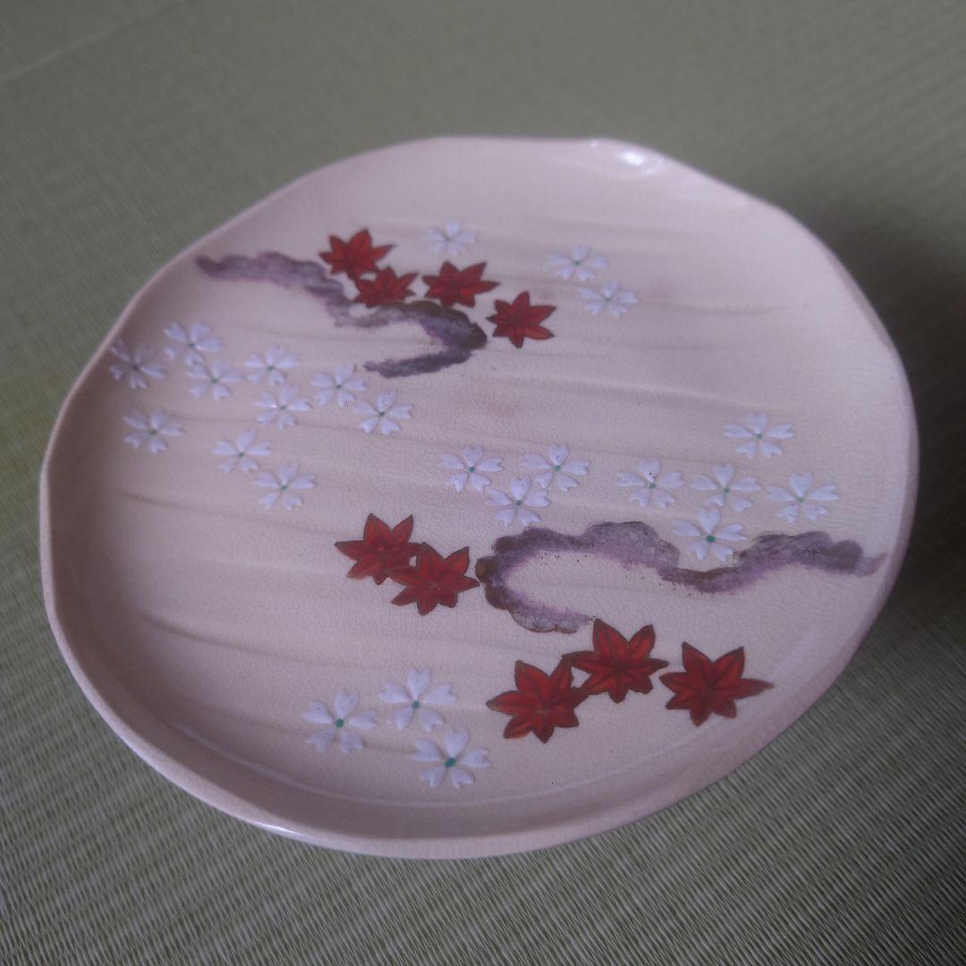 仁清雲錦画　茶巾台　平安祥山作　茶道/茶道具
