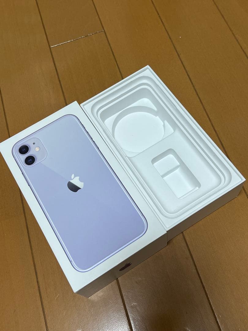 新品未使用iPhone 11 256GB パープル 元箱付き バッテリー100%