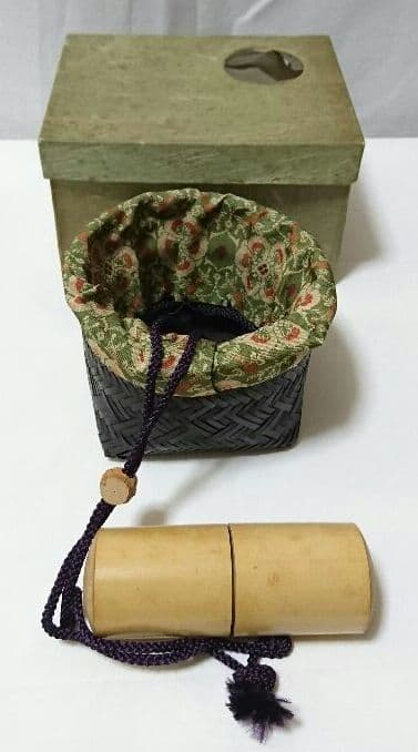 茶道具 茶籠 茶碗 棗 組