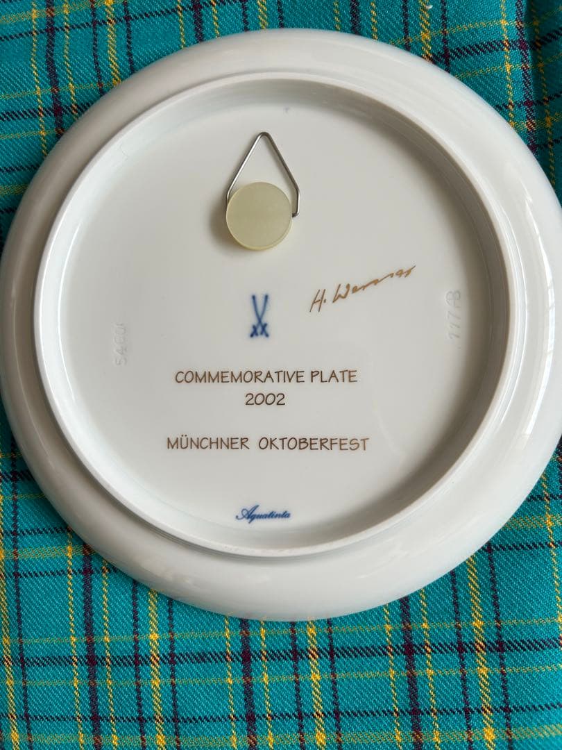 マイセン　コモラティブプレートシリーズ　2002年ミュンヘン　イヤープレート