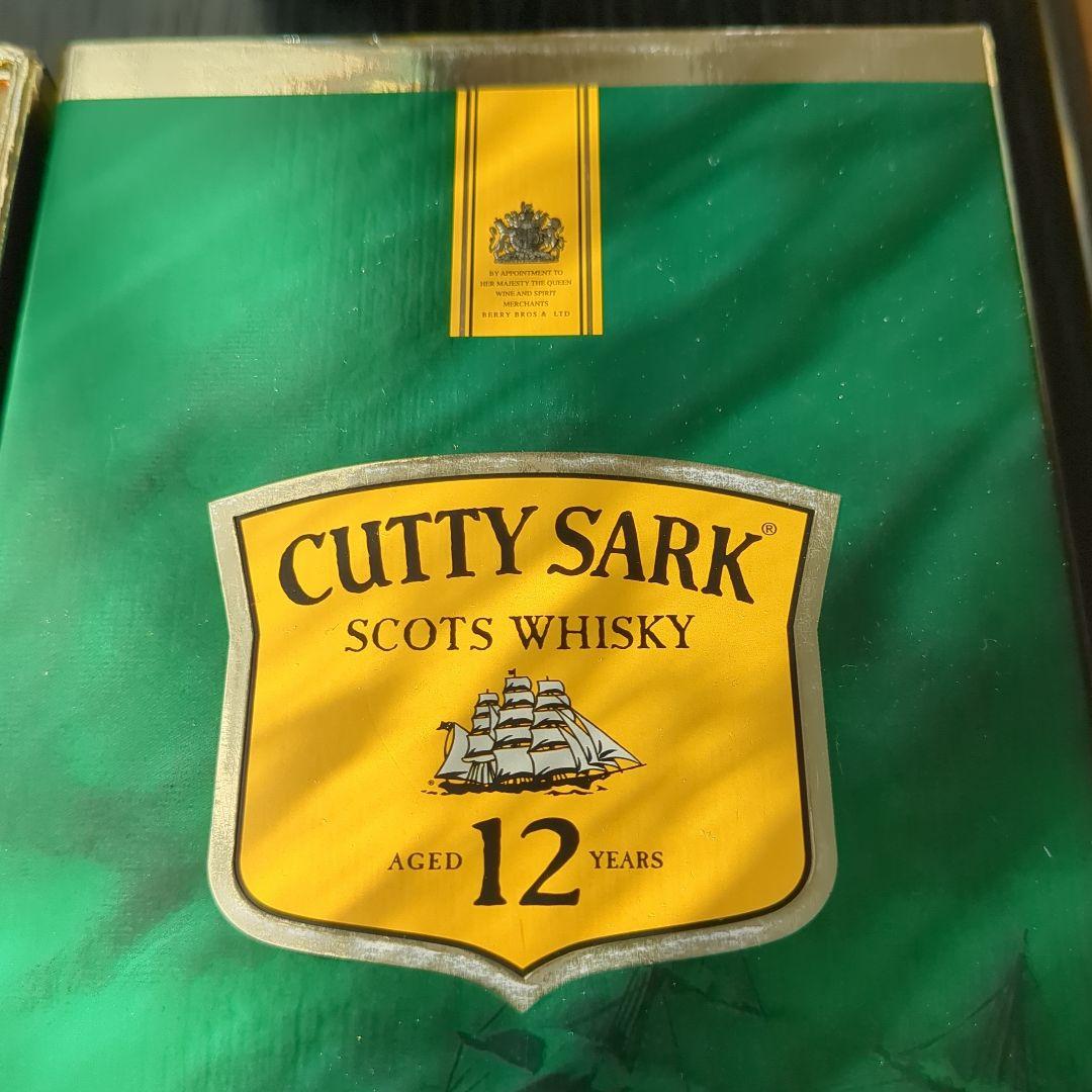 CUTTY SARK 12年 スコッチウイスキー ショットグラス付き　※未開封