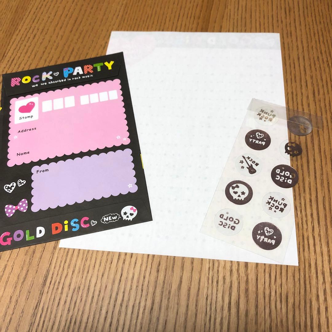 ①レターセット　平成　レトロ　クローバー　スイーツ　ロック　マカロン