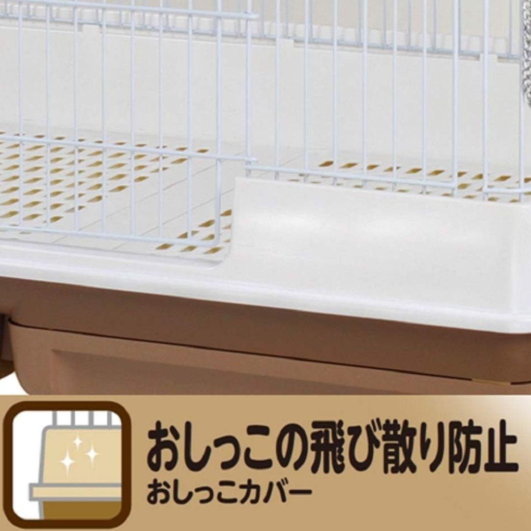 ミニマルランド うさぎのカンタンおそうじケージ ブラウン ワイド