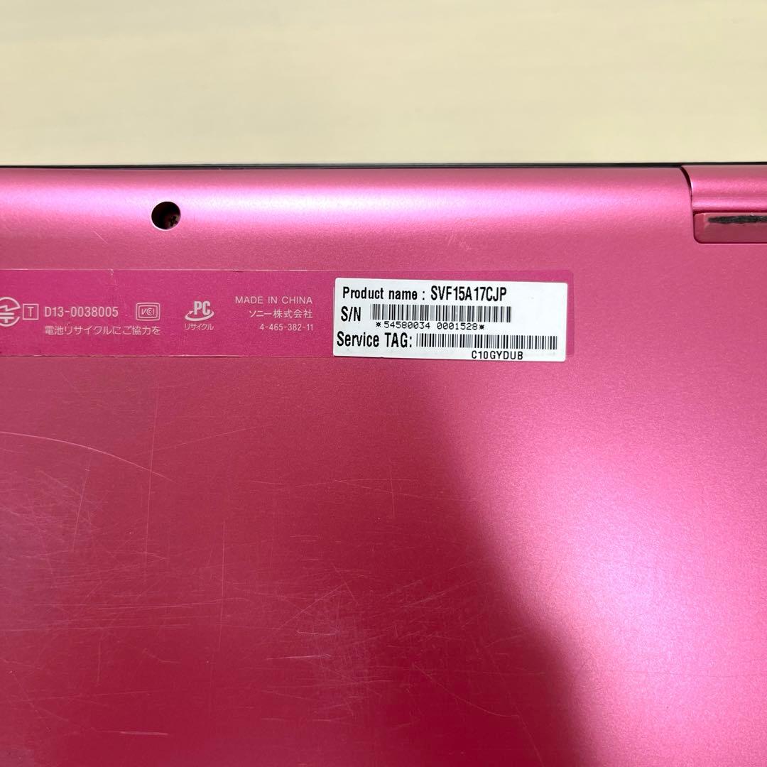 【ジャンク品】 ノートPC SONY VAIO SVF15A17CJP