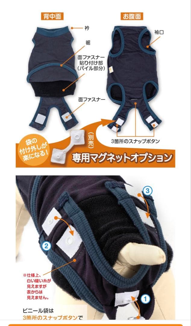 ペット用介護パンツうんコロキャッチ　プーパンツ