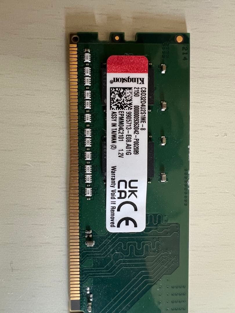 Kingston DDR4 16GB （8GB×2）KVR16N11/8 メモリ