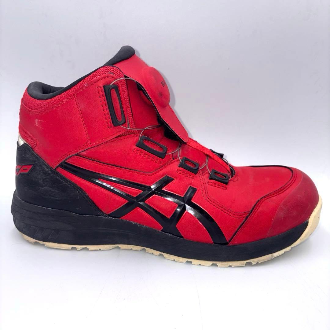 ASICS アシックス ウィンジョブ CP304 安全靴【27cm】レッド ボア