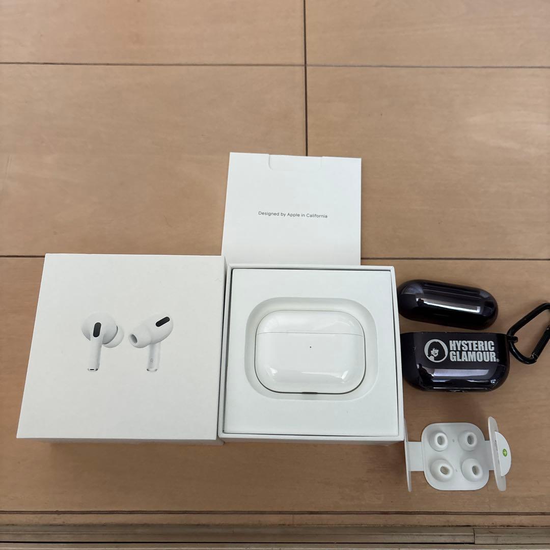 AirPods Pro(第一世代)本体、充電ケース全セットとヒスグラケース付き