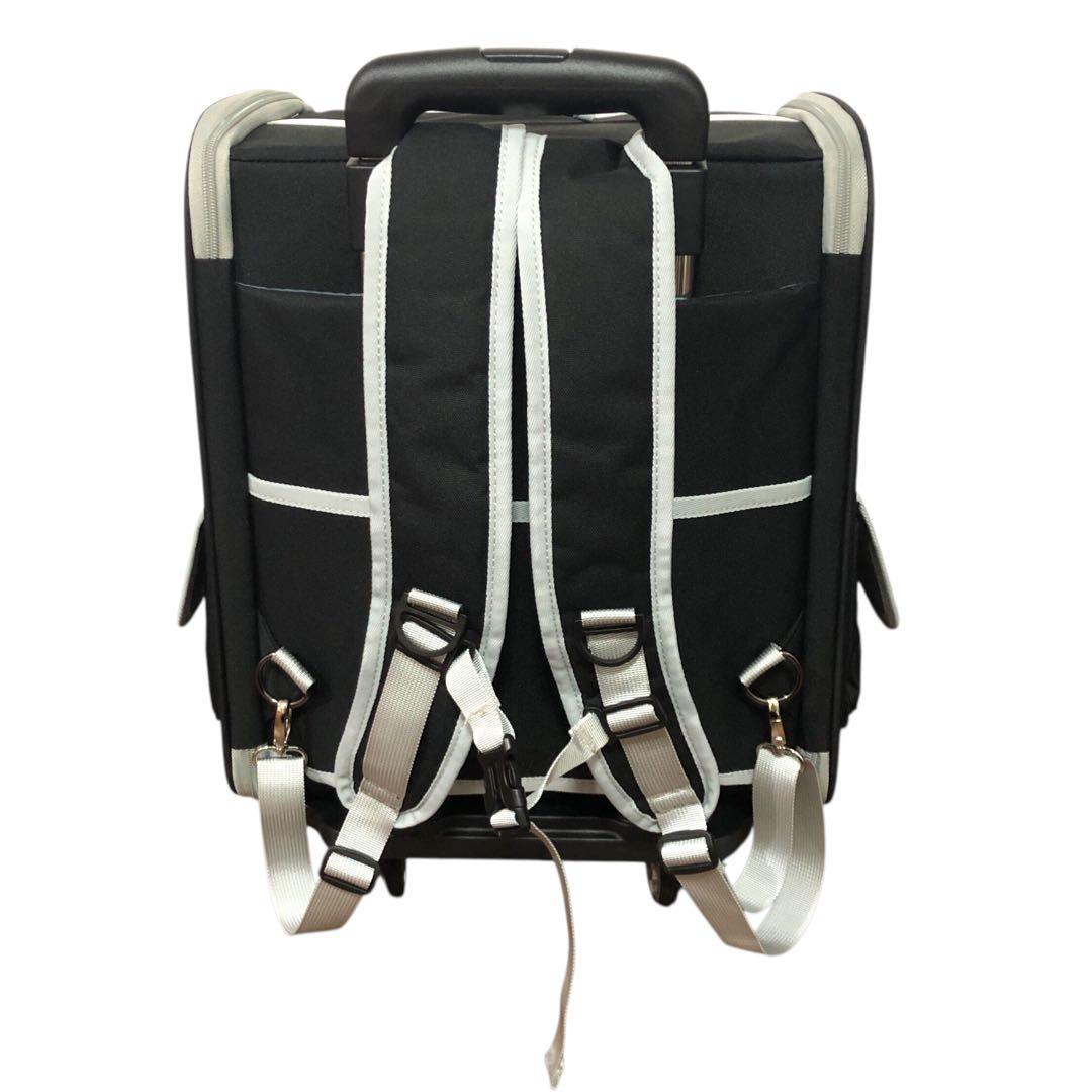 Tresbro ペットキャリー 犬猫用 4in1 多機能 カート リュック 白黒