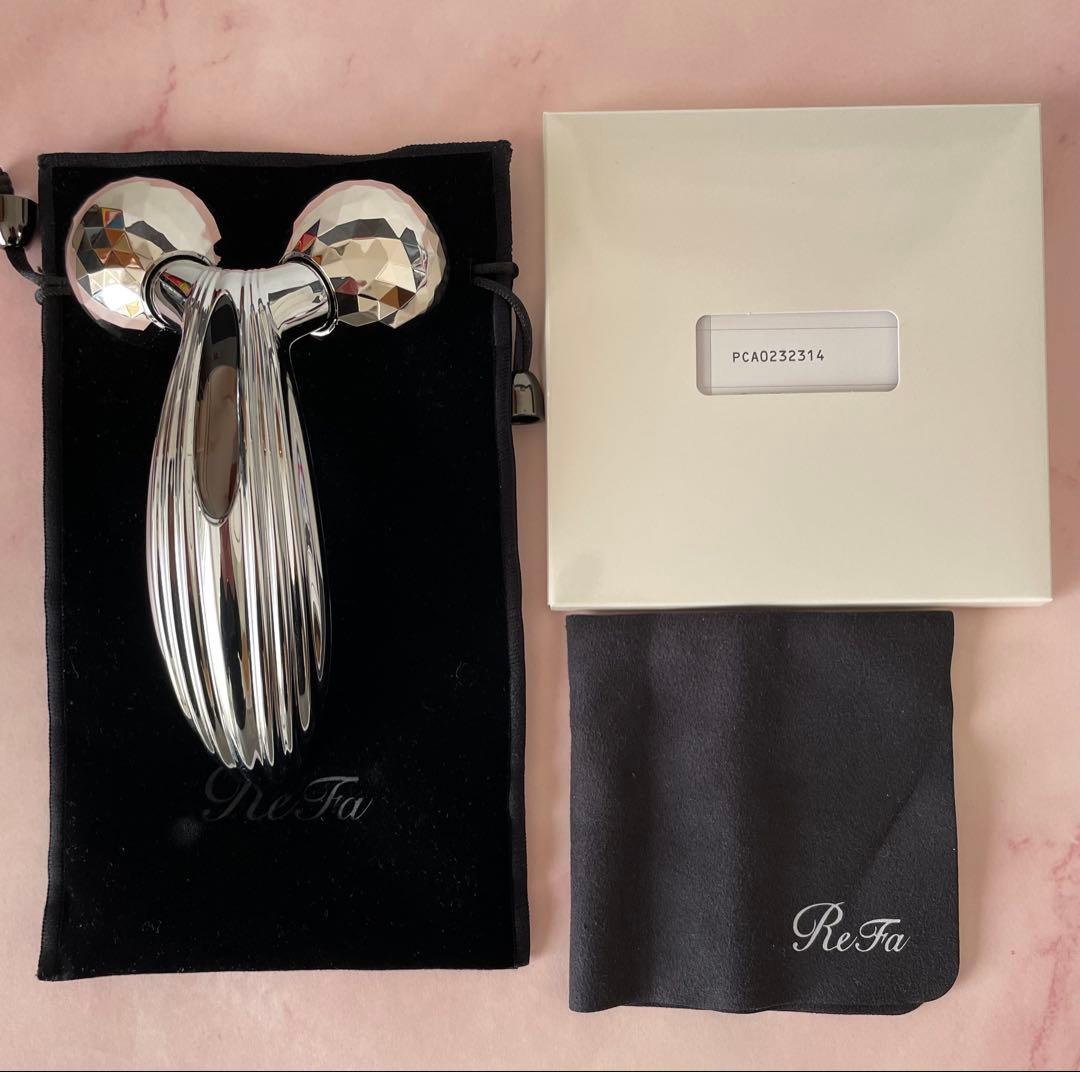 美品 ReFa CARAT RAY RF-PC2019B 美顔ローラー シルバー