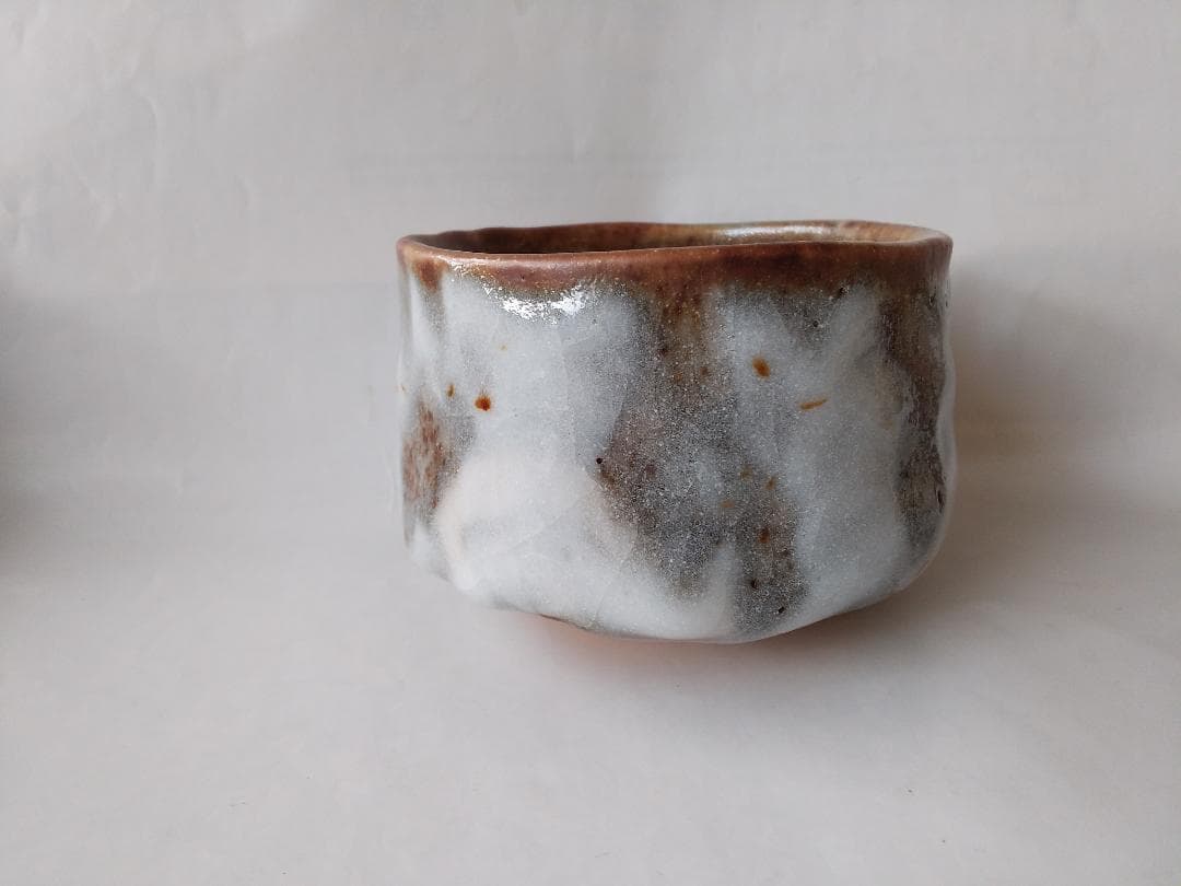 美濃焼 志野焼 鼠志野 茶碗 竹林窯 小林武春 作 共箱 共布 抹茶碗 新品