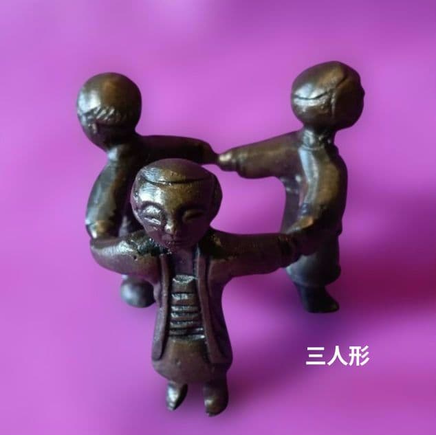 茶道具　唐銅七種蓋置　美品