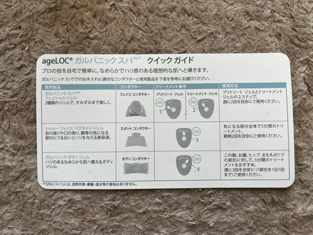 ageLOC ガルバニックスパ