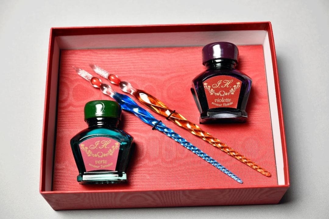 エルバン J.Herbin ガラスペン・インクセット
