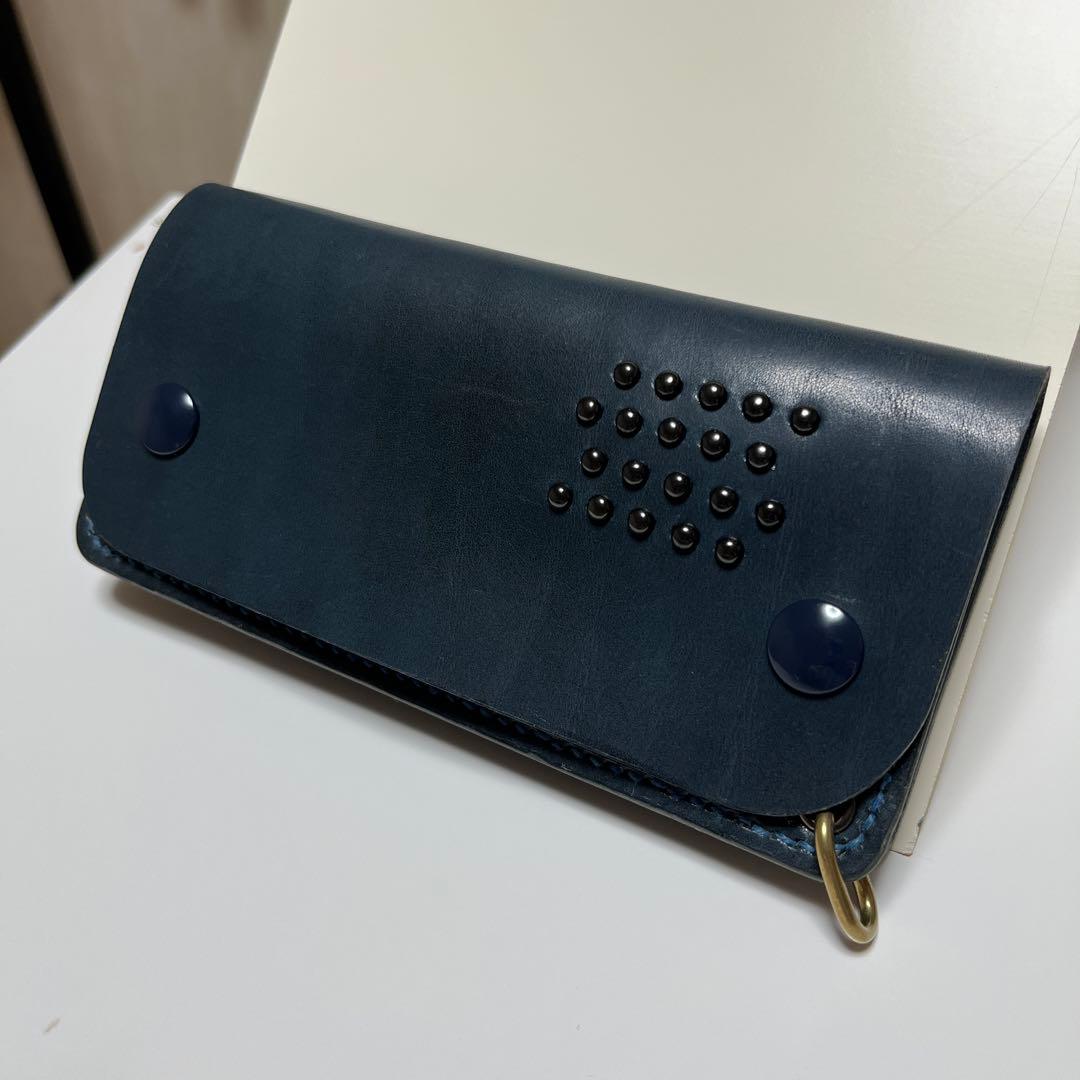 トラッカーウォレット　ハンドメイド　栃木レザー　レザーウォレット