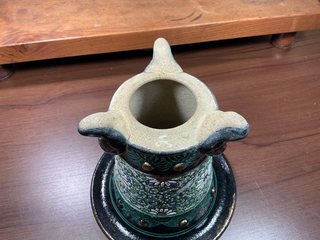 (B)底に花押在銘⭐︎古い蘭鉢⭐︎万年青鉢古美術品