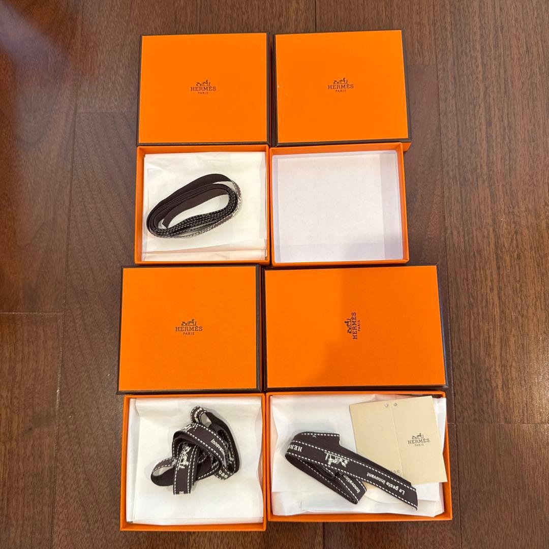 エルメス　オレンジボックス　リボン 収納袋　まとめ売り　ガーデンパーティbox