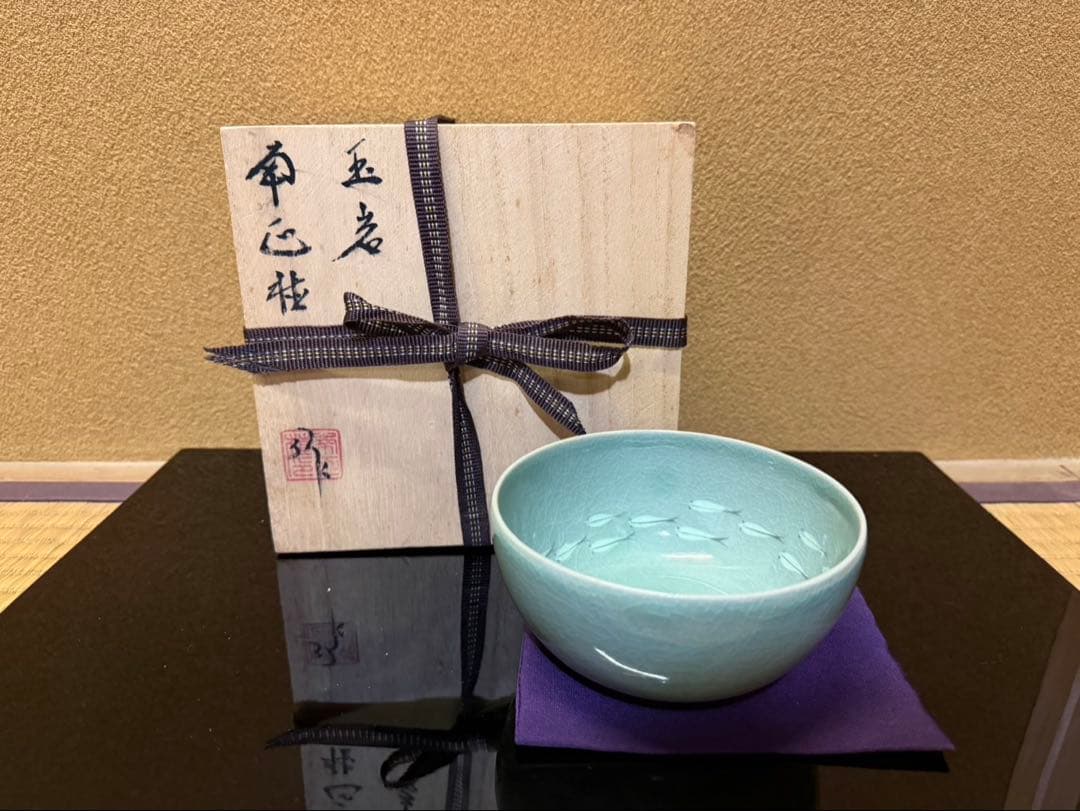 抹茶茶碗　まとめ売り　6個　木箱入り