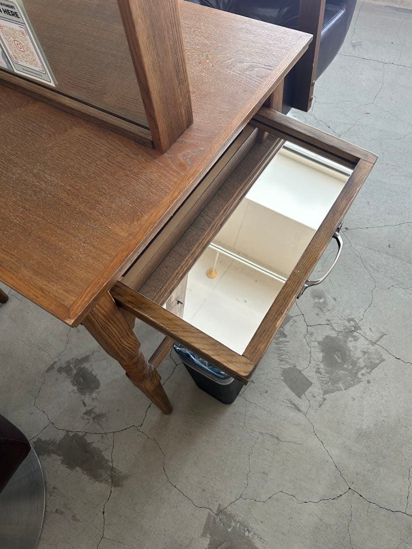 【中古】セット面 美容室 美容師 ドレッサー 両面鏡