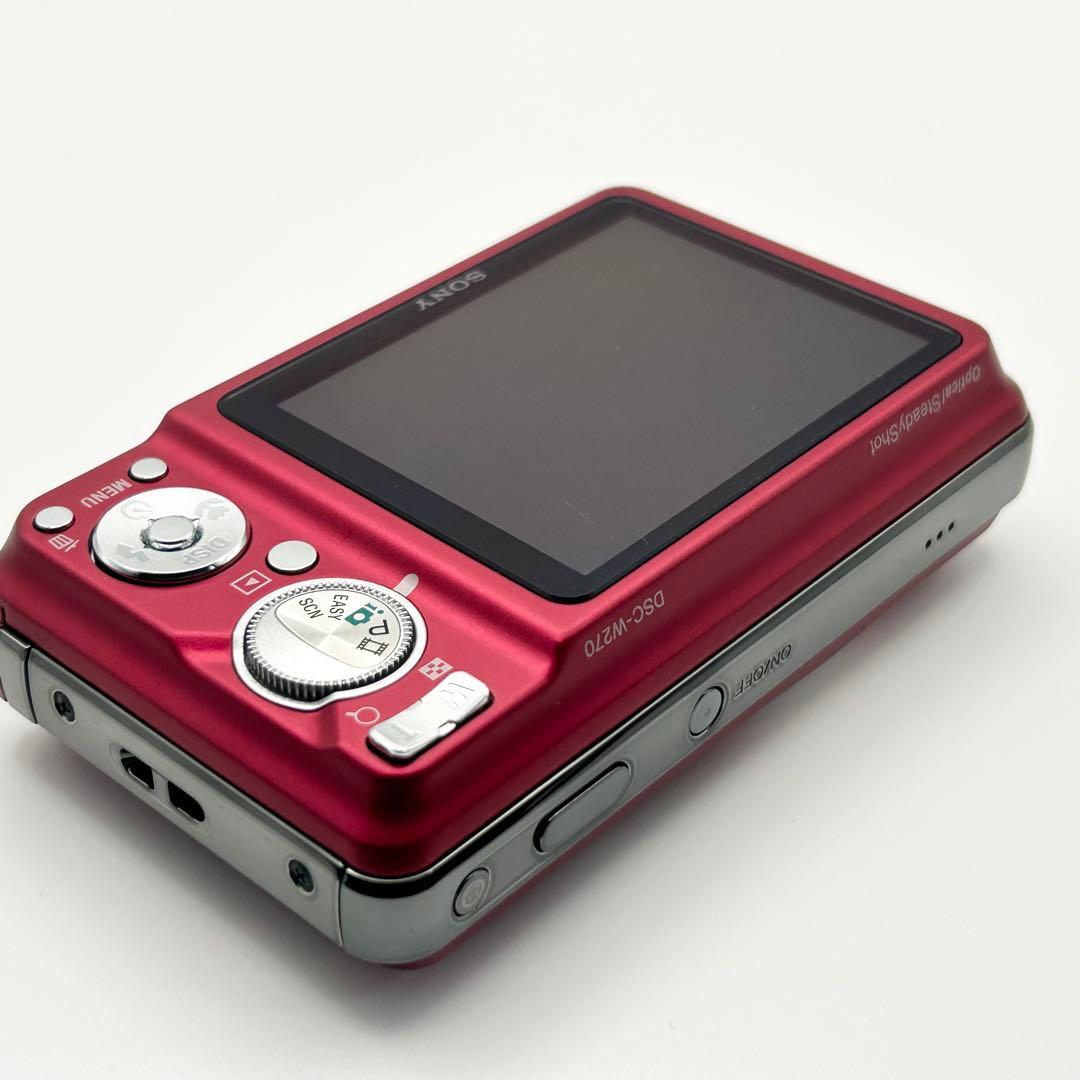 美品★SONYサイバーショット DSC-W270★RED充電器★ソニー★コンデジ