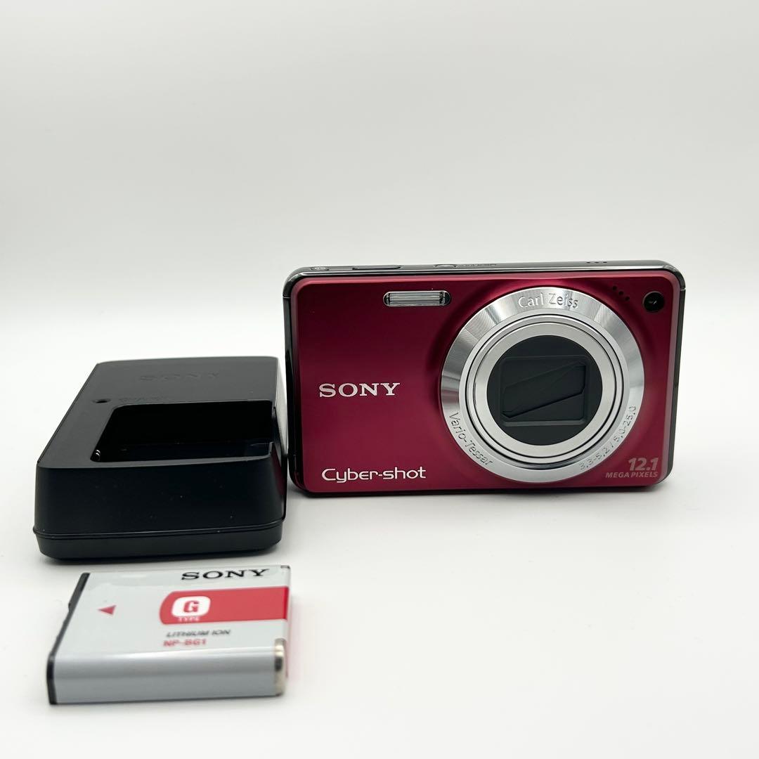 美品★SONYサイバーショット DSC-W270★RED充電器★ソニー★コンデジ