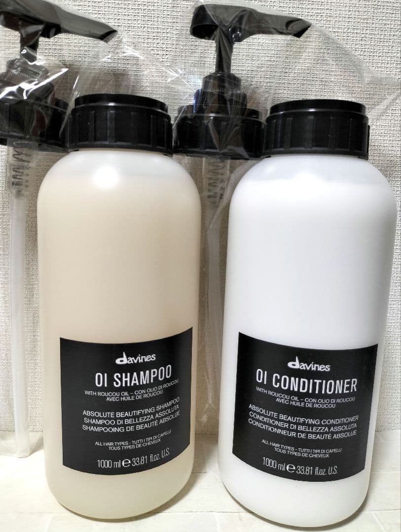 ダヴィネス　オイ　オイル　シャンプー1000ml　コンディショナー1000ml