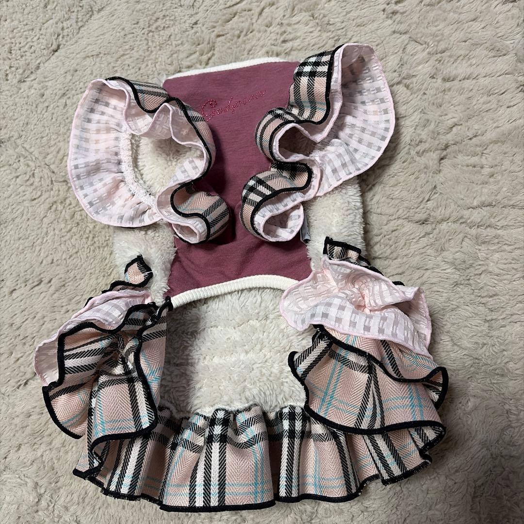 ゴッドピバ✖️ピコネ♡ピンクバーバリーチェックあったかテラボアワンピースSM別注色