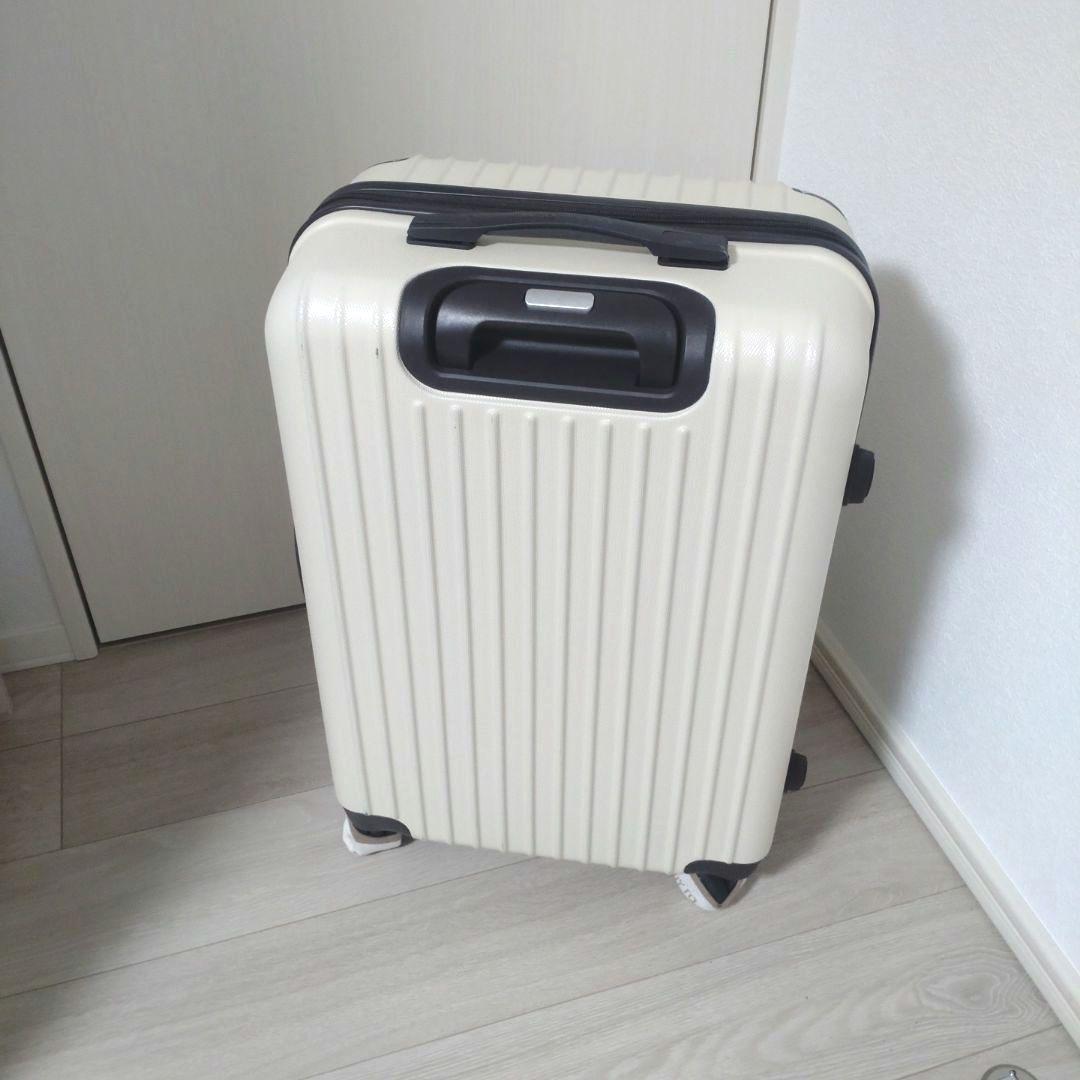 マルチカラーキャリーケース 【Ｍ】アイボリーダークブラウン 旅行 キャリーカート