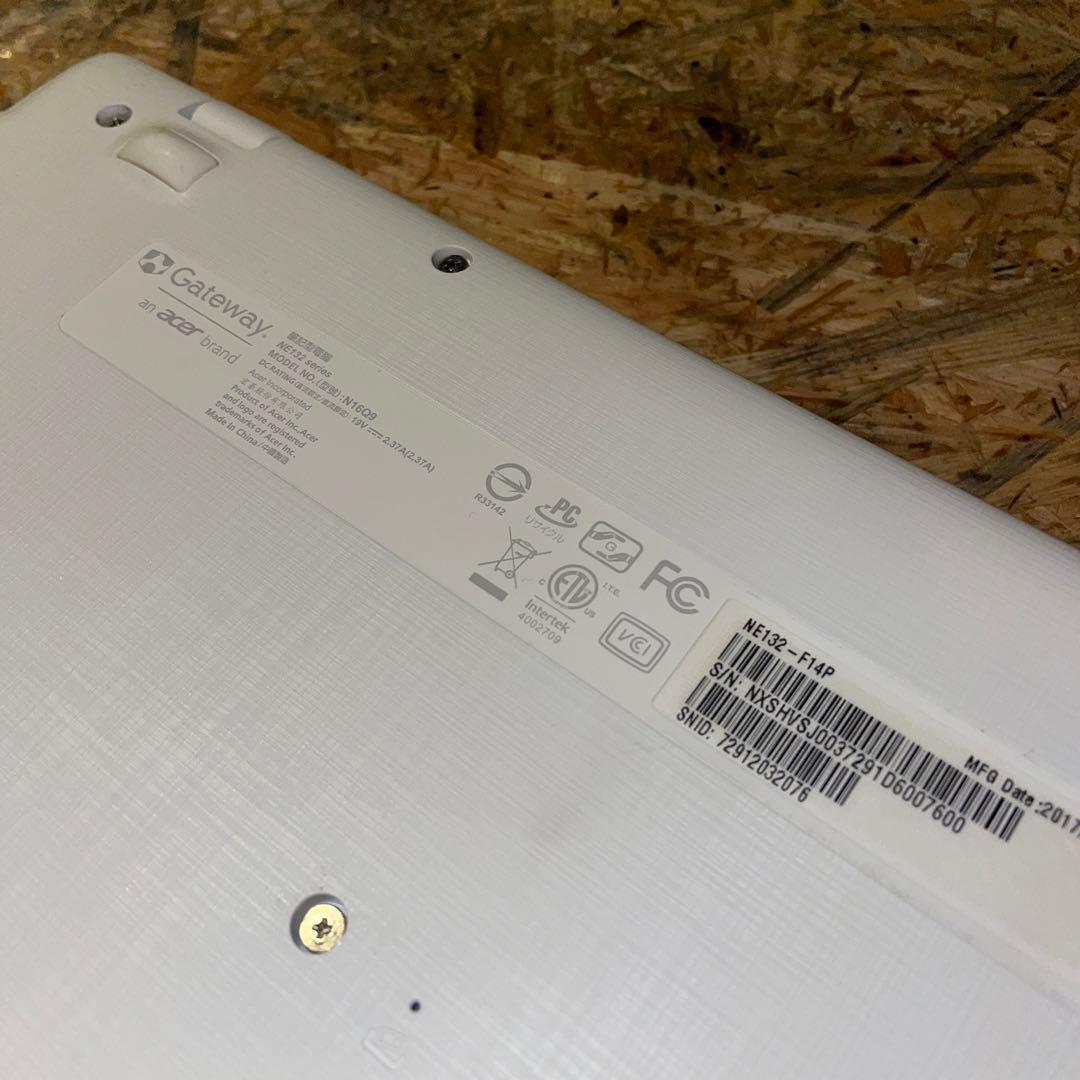Windowsノート本体 gateway NE132-F14P