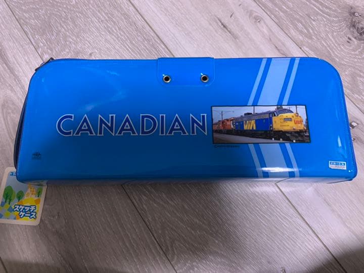 昭和レトロ　絵の具バッグ　鉄道