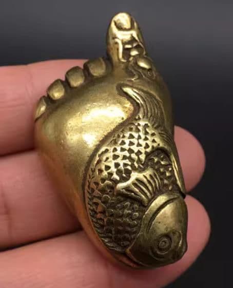 銅細工 置物 小脚 脚 香挿 装飾品 工芸品 美術品