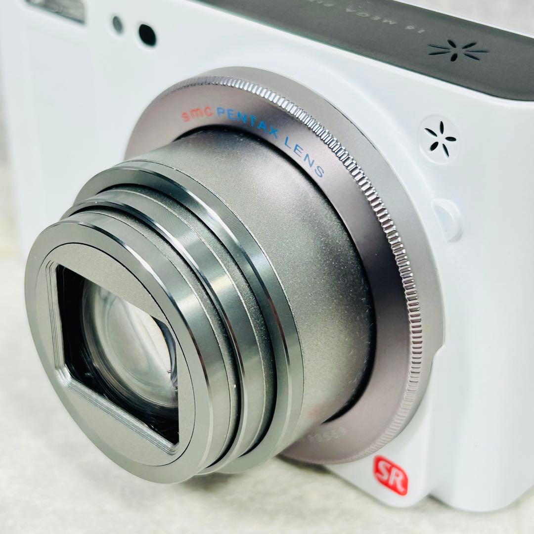 【美品】PENTAX Optio RZ18 ホワイト　コンパクトデジタルカメラ
