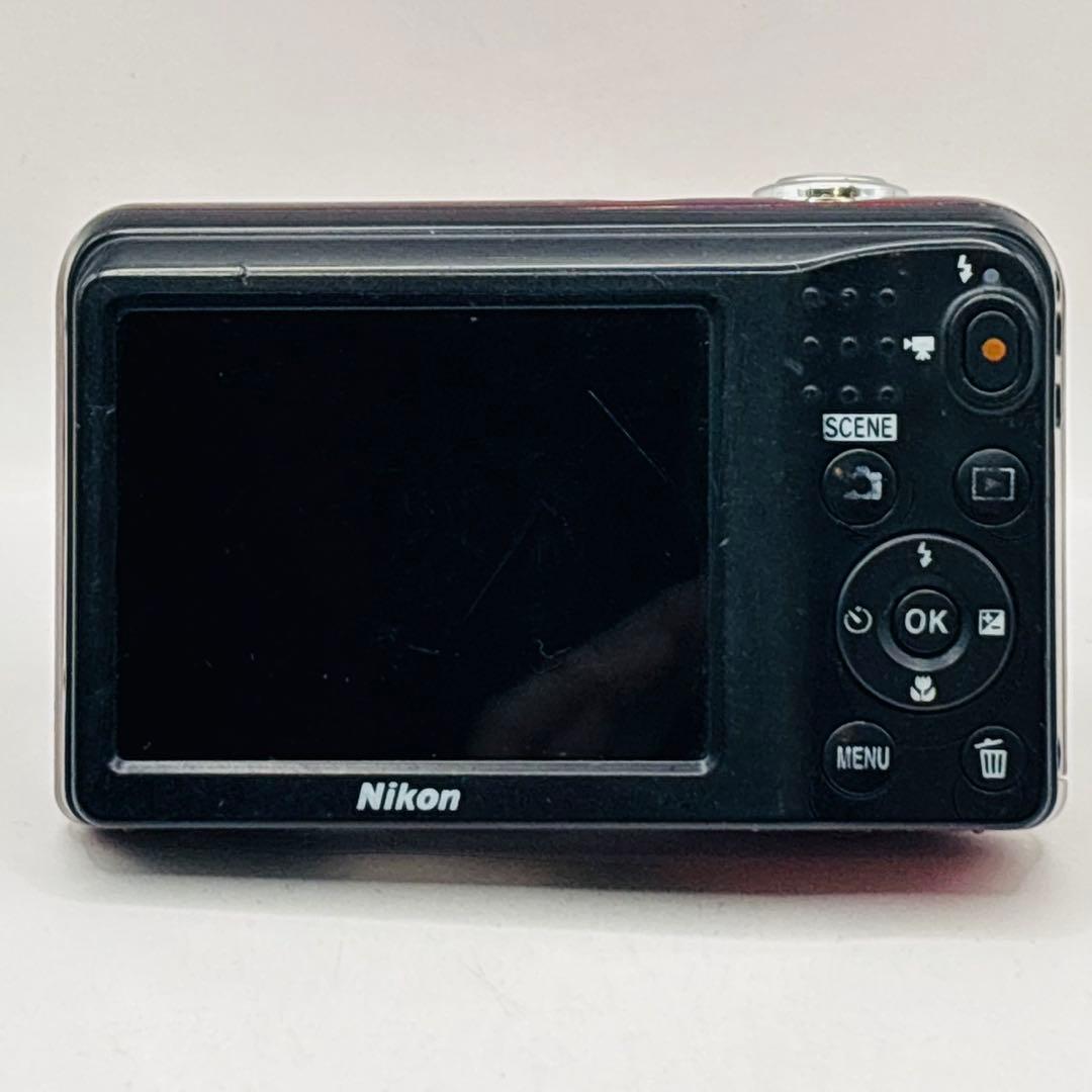 動作確認済 Nikon Coolpix A10 単3 デジタルカメラ レッド