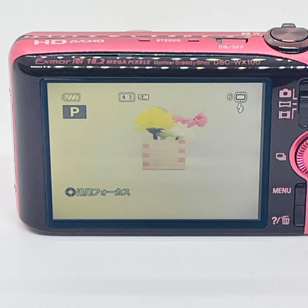 SONY コンパクトデジタルカメラ　DSC-WX100 ピンク