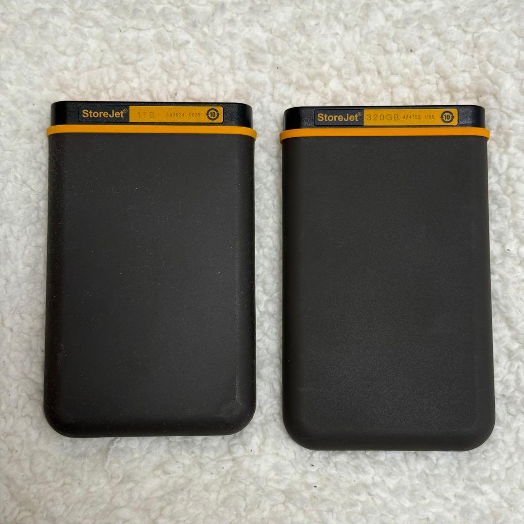 Transcend 外付け ポータブルHDD 1TB & 320GB HDD