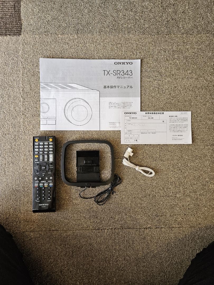 【美品】ONKYO TX-SR343 5.1ch AVレシーバー 4K対応