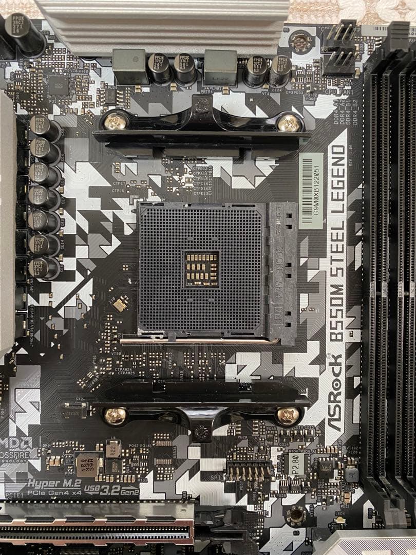 ASRock B550M Steel Legend ライセンス付き 動作品
