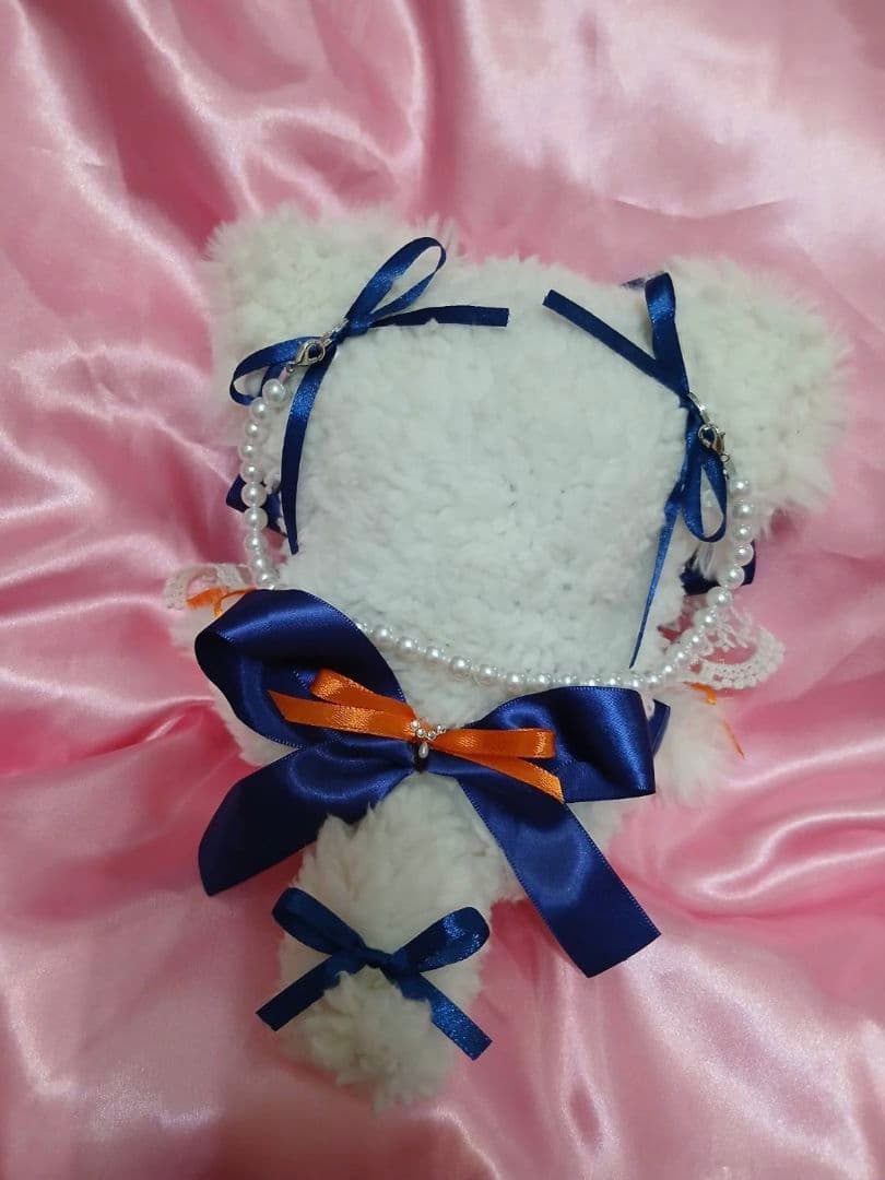 あお様　ぬい服ふわふわ猫耳着ぐるみおすわり推し活推しぬいにじぬい