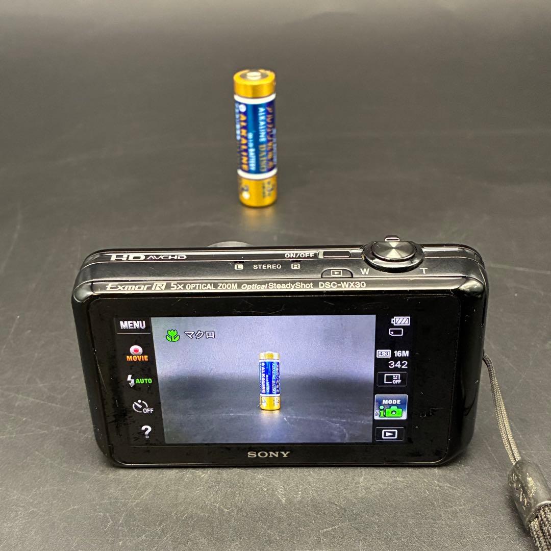 【動作OK】SONY デジタルカメラ Cyber-Shot DSC-WX30